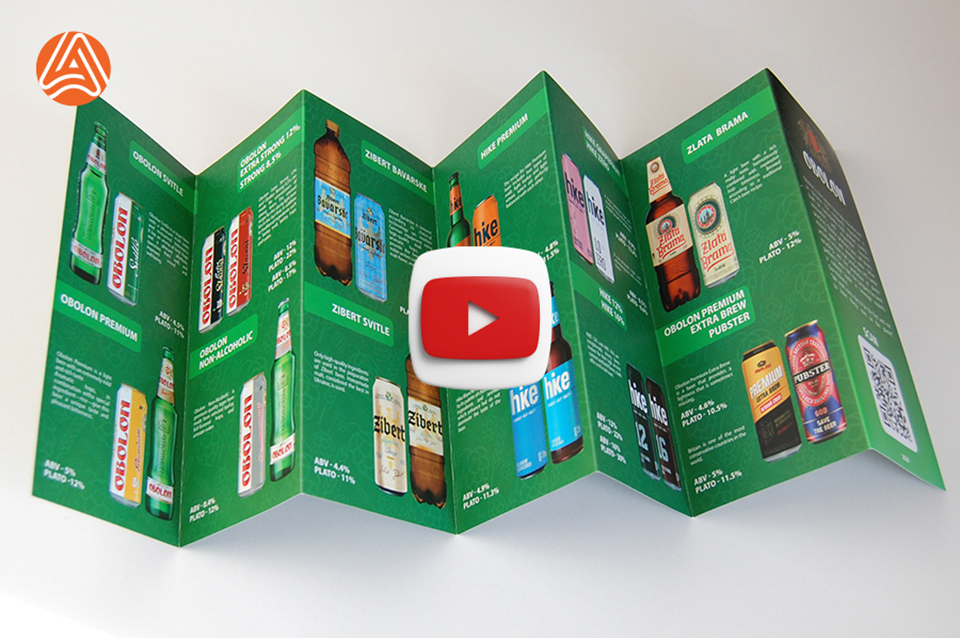 Буклет на 4 згини -фальцовка