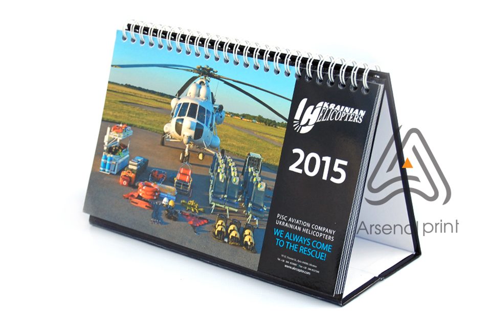 Печать и сборка календарей на пружину