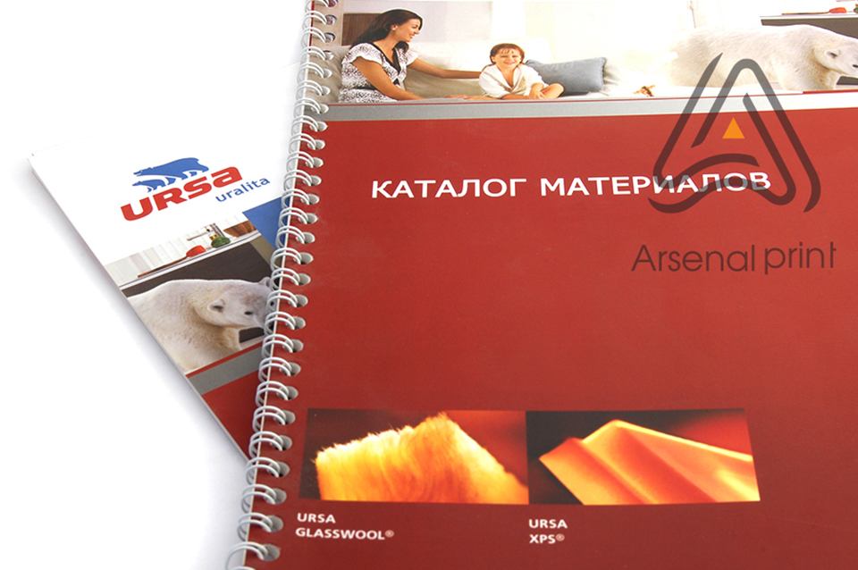 Зшивка на пружину - каталоги, презентації,блокноти