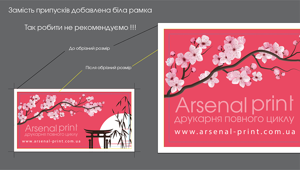 Відступи для обрізки - поліграфія